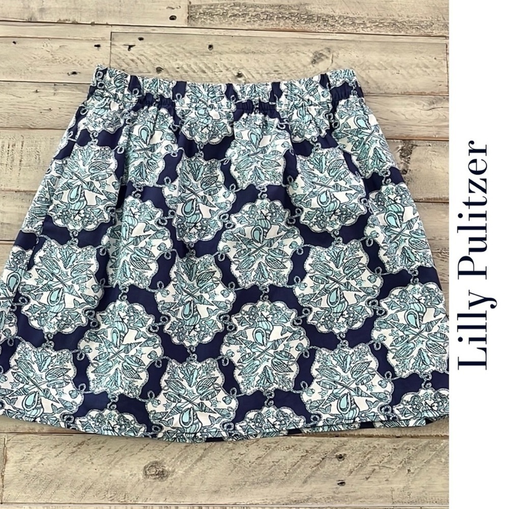 Lilly Pulitzer Hey Sailor Seashell Briar Skirt‎
